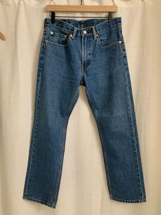 Levi's Other - Levi’s 505 31x30 Classic Men's Straight-Fit Denim Jeans in Medium Blue